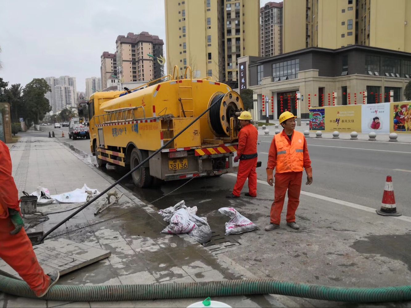北戴河排污管道清淤-管道清洗